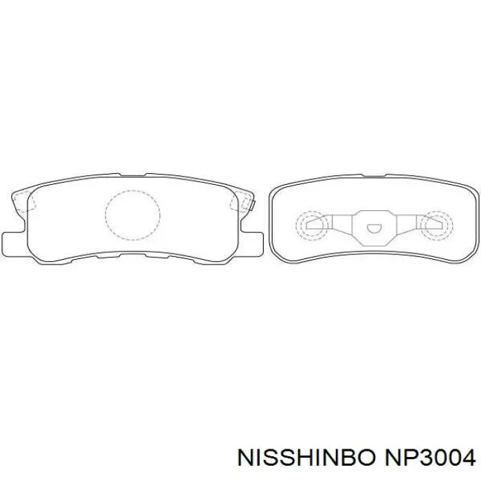 Comprar NP3004 Nisshinbo Pastillas de freno traseras