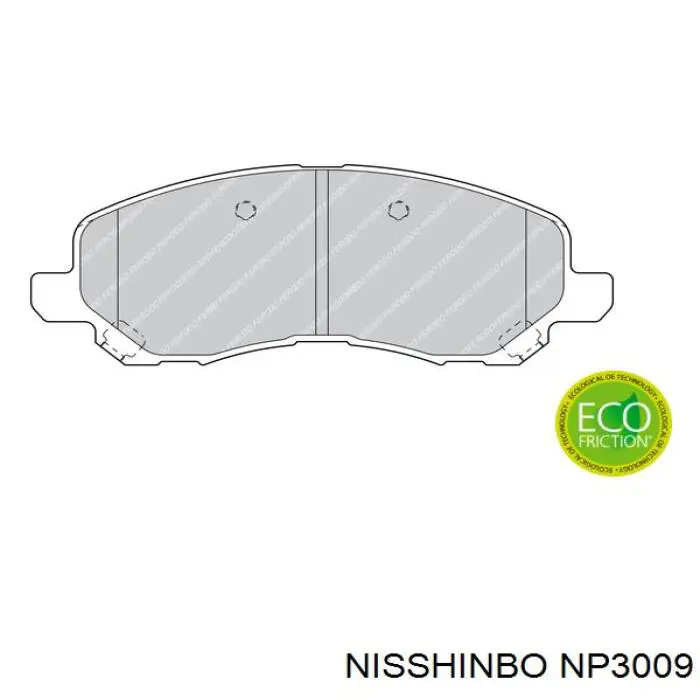 Comprar NP3009 Nisshinbo Pastillas delanteras de freno