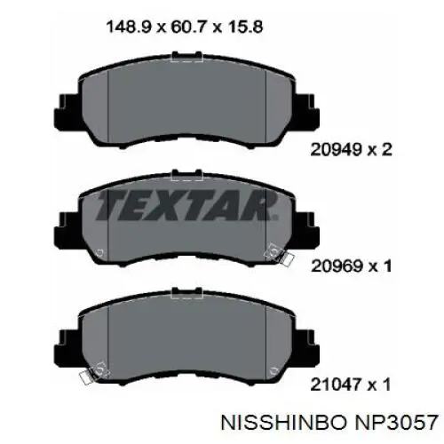 Comprar 4605B481 Mitsubishi Pastillas delanteras de freno