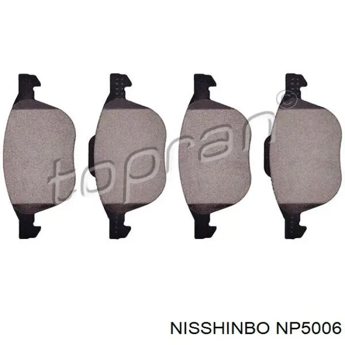 NP5006 Nisshinbo pastillas de freno delanteras