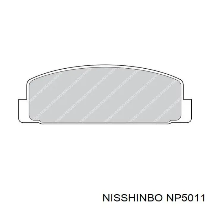 NP5011 Nisshinbo pastillas de freno traseras
