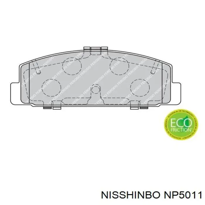 Comprar NP5011 Nisshinbo Pastillas de freno traseras