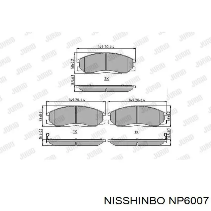 Pastillas freno delanteras Nisshinbo NP6007 precio, desde 22,69 EUR