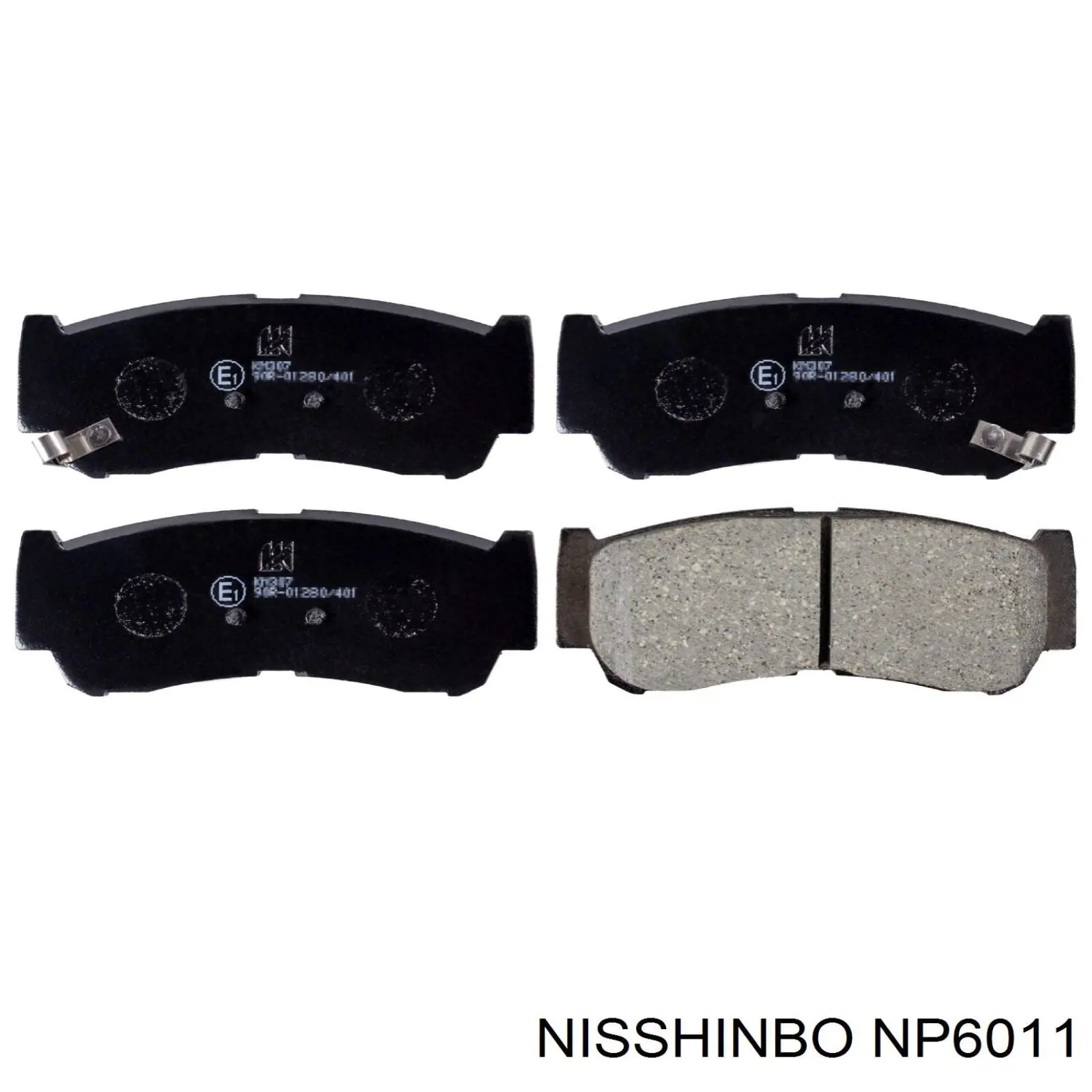 NP6011 Nisshinbo pastillas de freno traseras