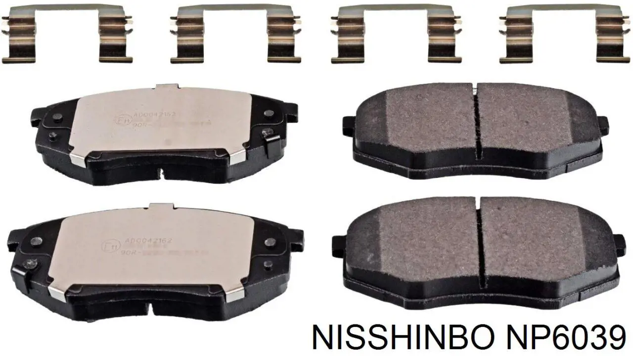 Comprar NP6039 Nisshinbo Pastillas delanteras de freno