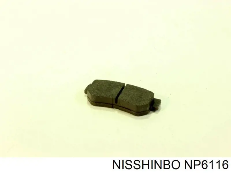 NP6116 Nisshinbo pastillas de freno traseras