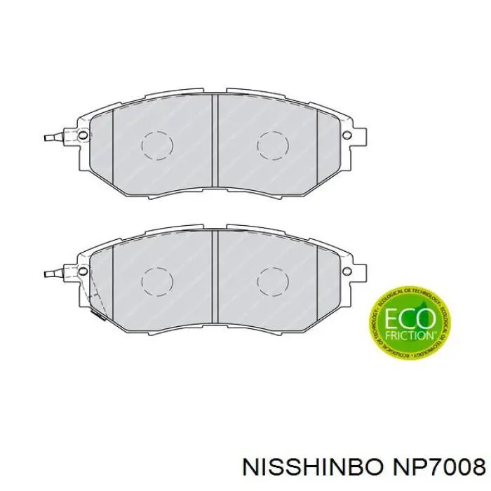 Comprar NP7008 Nisshinbo Pastillas delanteras de freno