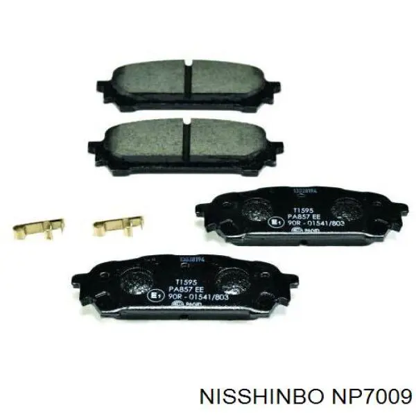 NP7009 Nisshinbo pastillas de freno traseras