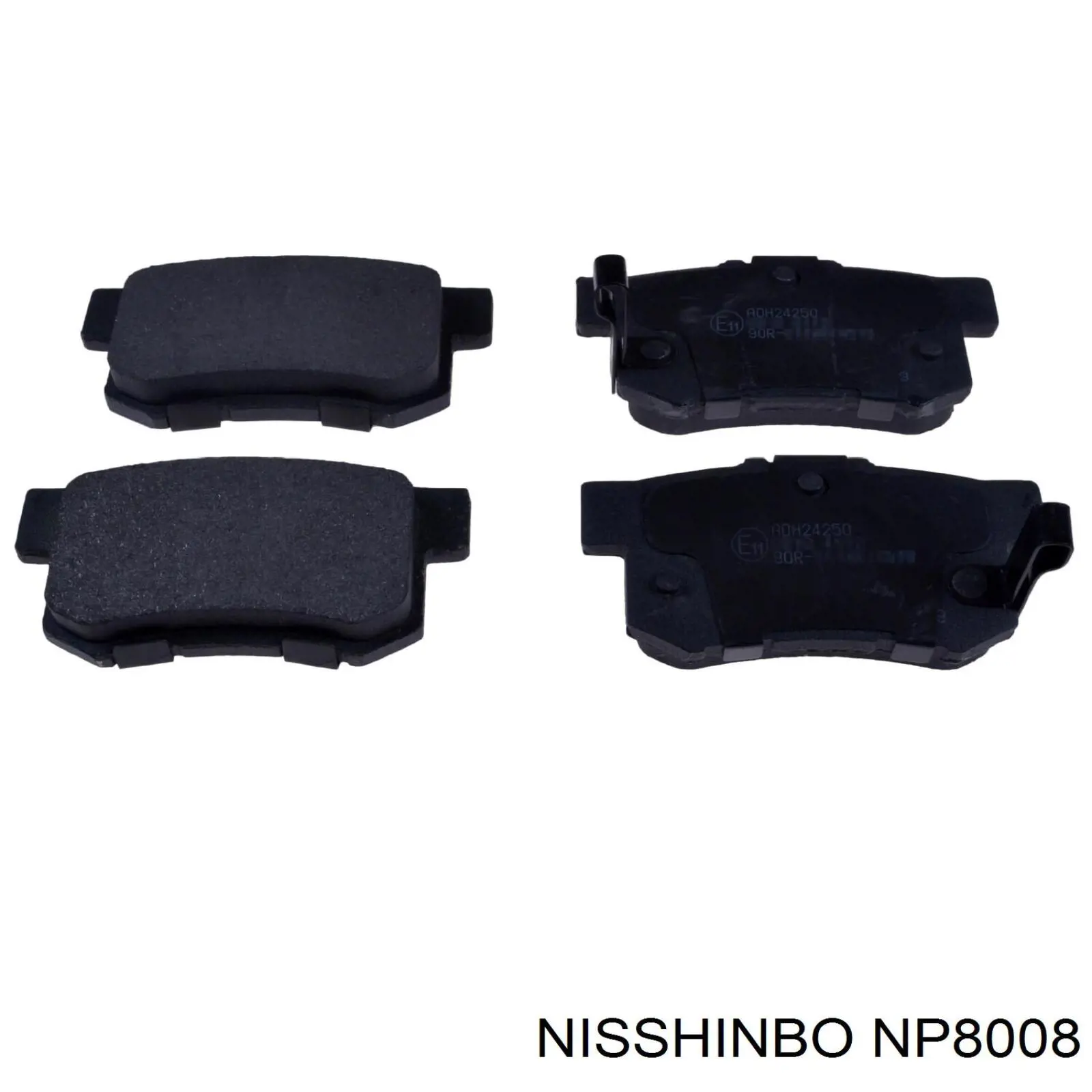 NP8008 Nisshinbo Pastillas freno traseras