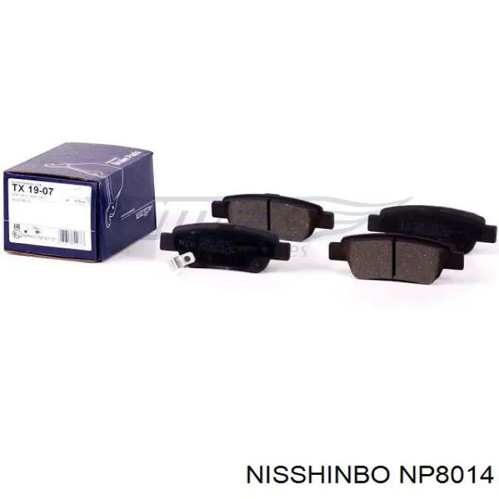 Pastillas traseras de freno Nisshinbo NP8014 precio, desde 22,63 EUR