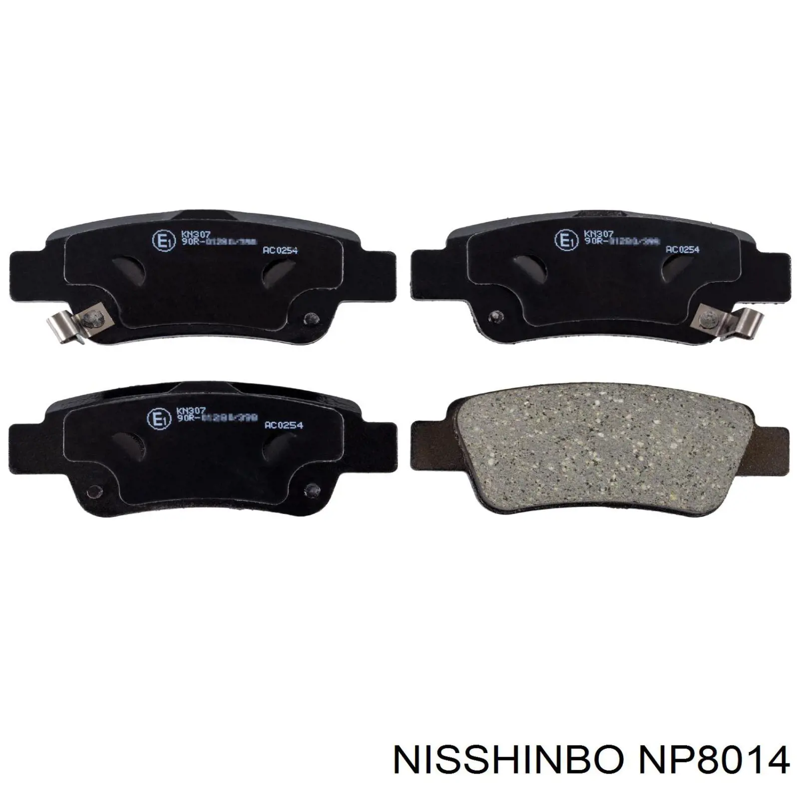 Comprar NP8014 Nisshinbo Pastillas de freno traseras