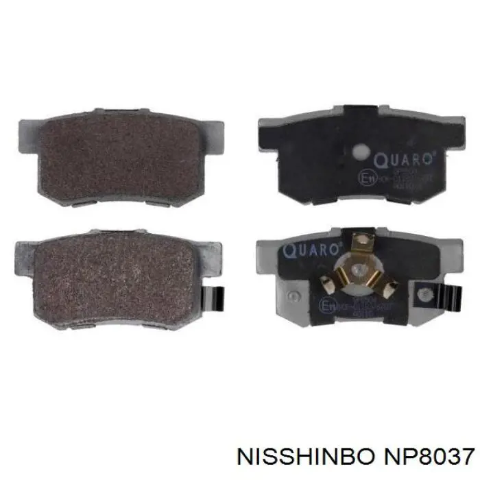 Comprar NP8037 Nisshinbo Pastillas de freno traseras