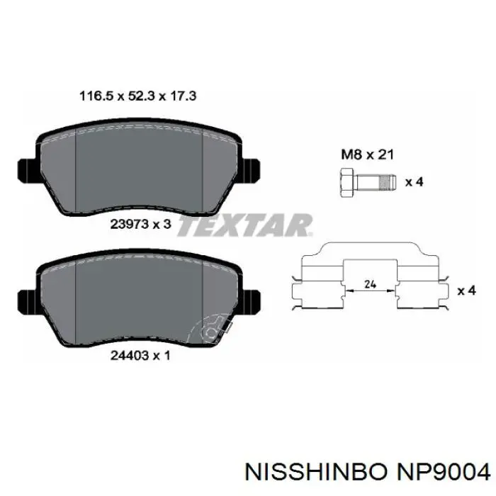 Comprar RMPZ08 Mando Pastillas delanteras de freno