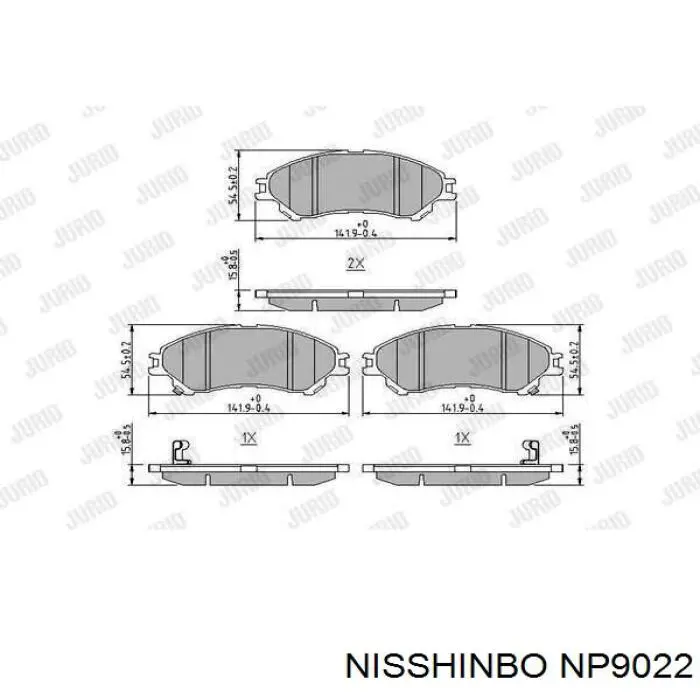 Pastillas freno delanteras Nisshinbo NP9022 precio, desde 31,61 EUR