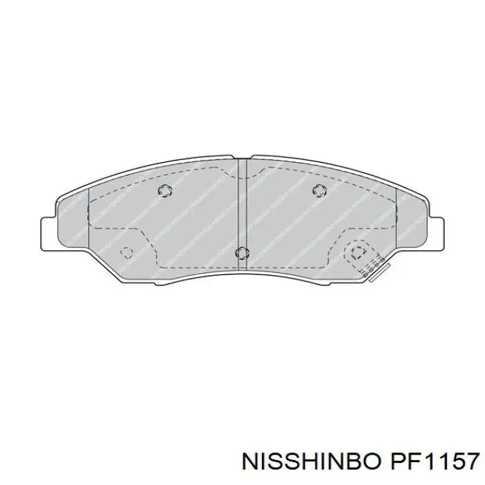 PF1157 Nisshinbo pastillas de freno delanteras