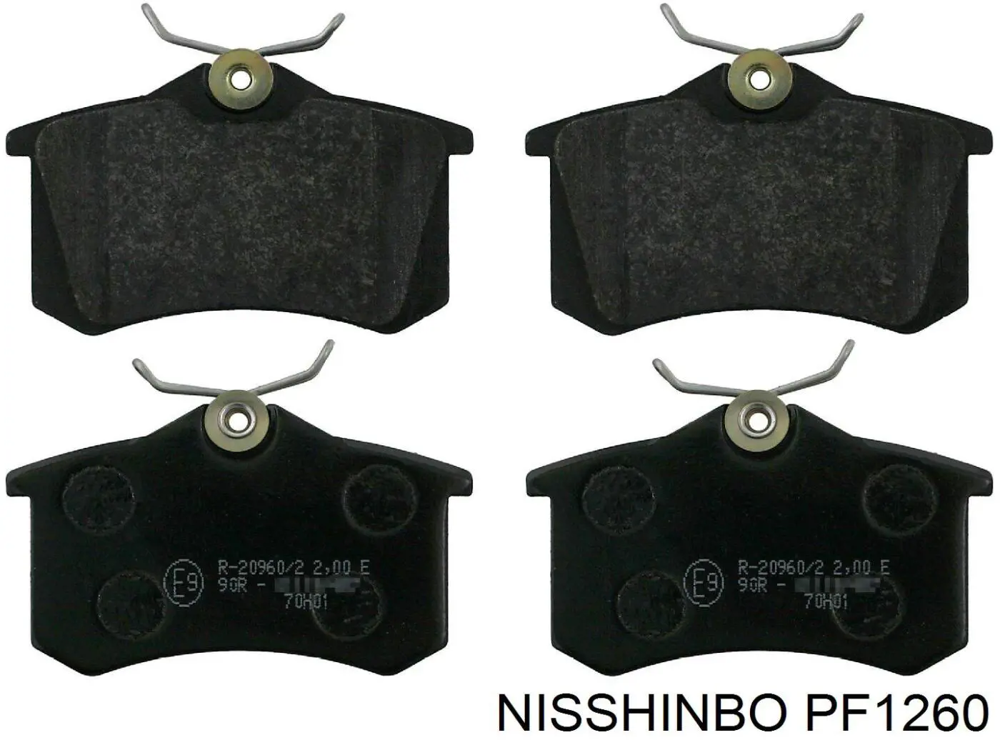 PF1260 Nisshinbo pastillas de freno delanteras