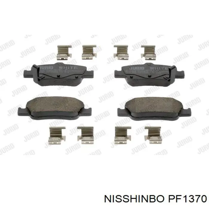 PF1370 Nisshinbo pastillas de freno delanteras