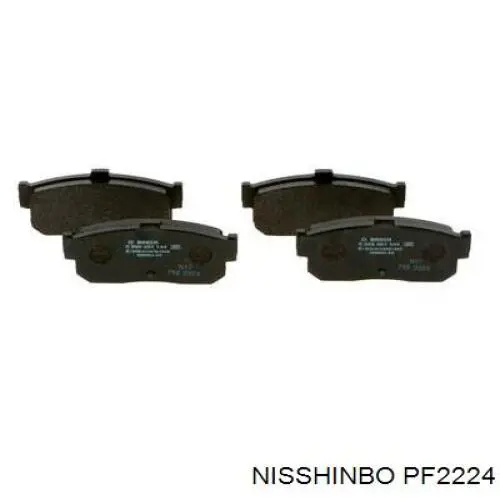 Comprar PF2224 Nisshinbo Pastillas de freno traseras