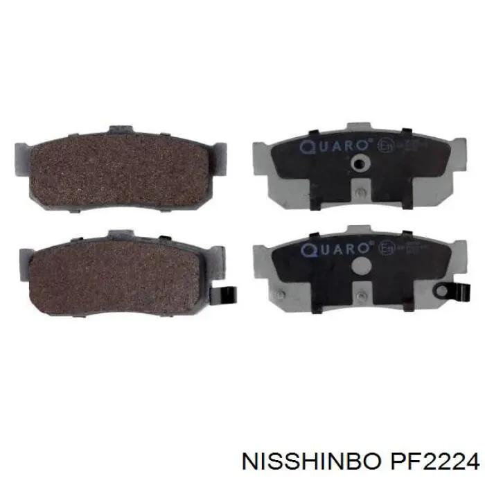 Pastillas de freno traseras PF2224 Nisshinbo