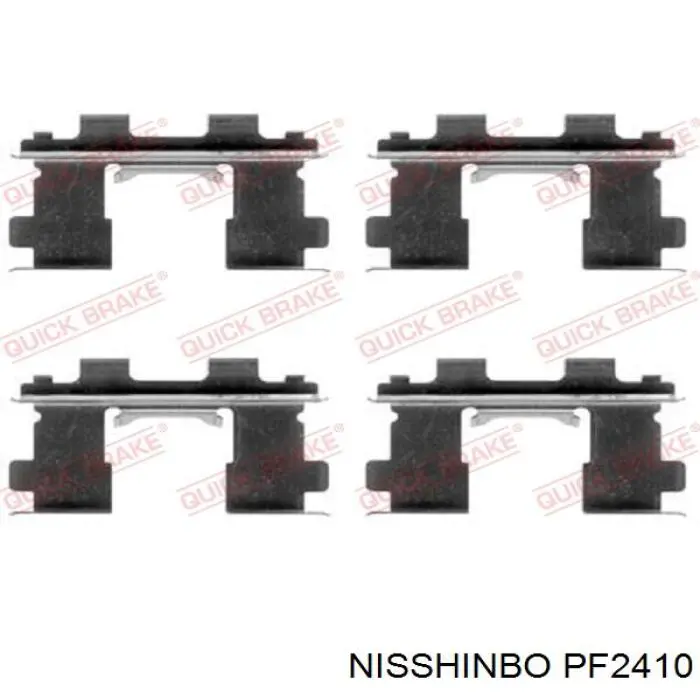 PF2410 Nisshinbo pastillas de freno delanteras