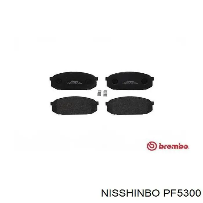 PF5300 Nisshinbo pastillas de freno delanteras