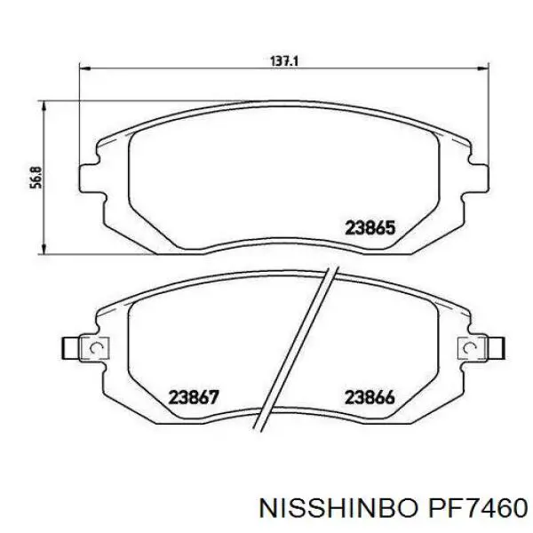 Pastillas de freno delanteras Subaru Impreza 3 GH