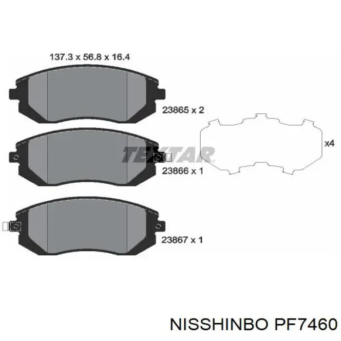 Pastillas de freno delanteras Subaru Impreza 3 GH