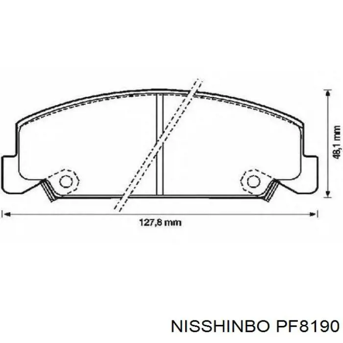 PF8190 Nisshinbo Pastillas delanteras