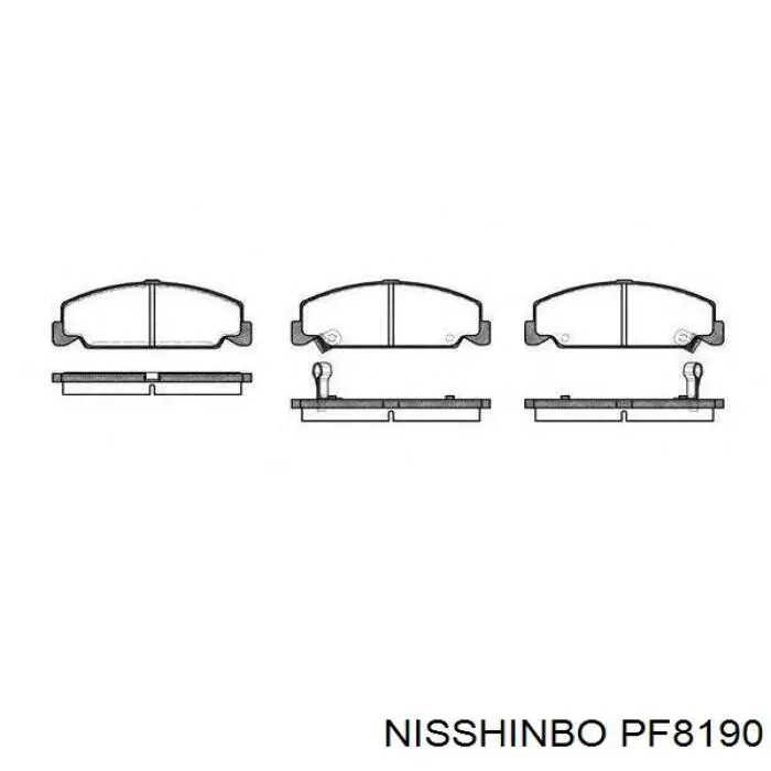 Pastillas de freno PF8190 Nisshinbo