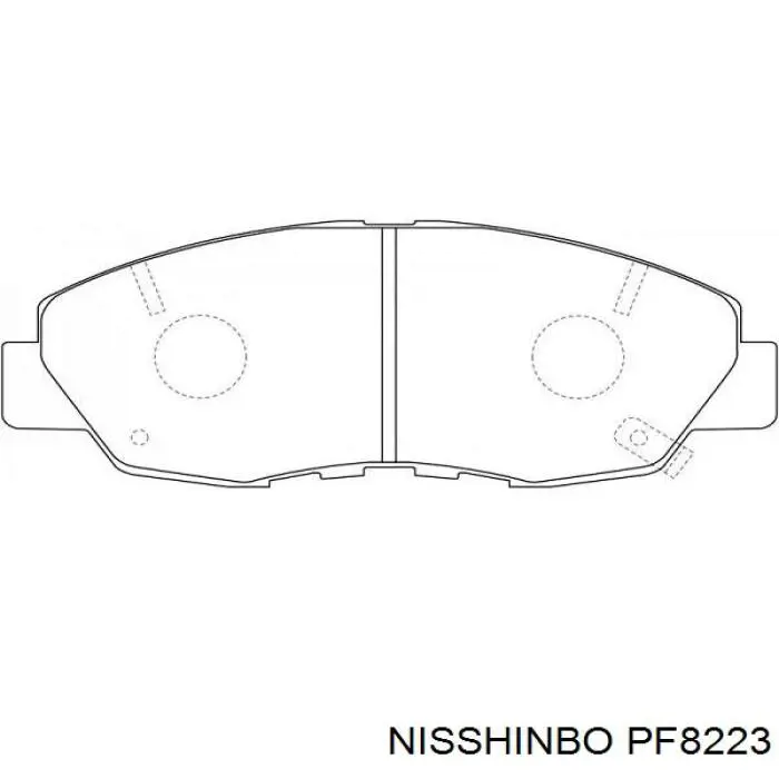 PF8223 Nisshinbo pastillas de freno delanteras