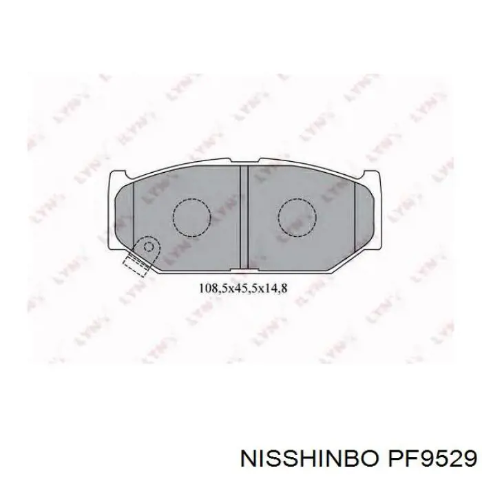 PF9529 Nisshinbo pastillas de freno delanteras