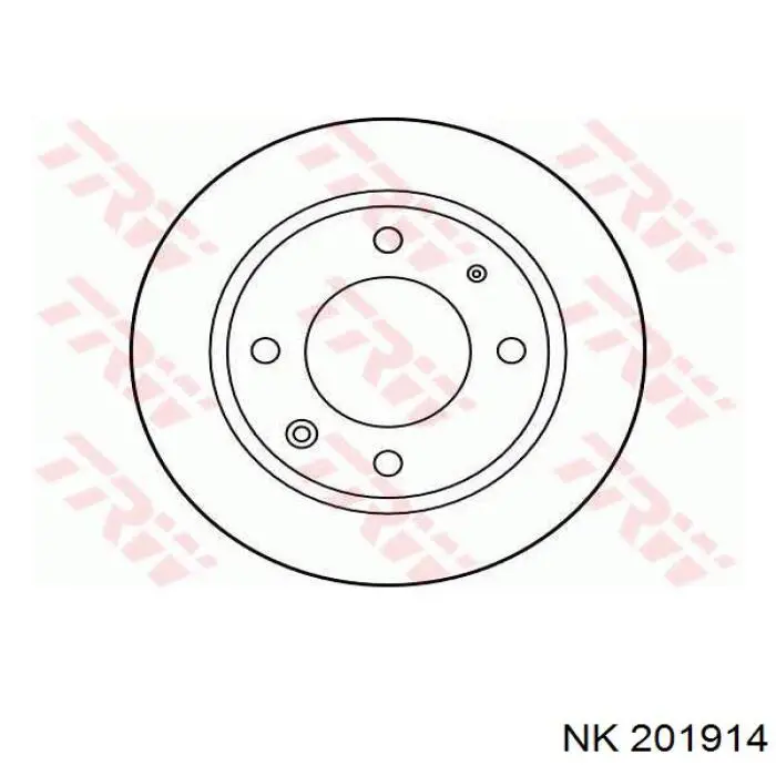 201914 NK disco de freno trasero