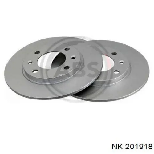 Disco de freno trasero Peugeot 206 2A/C