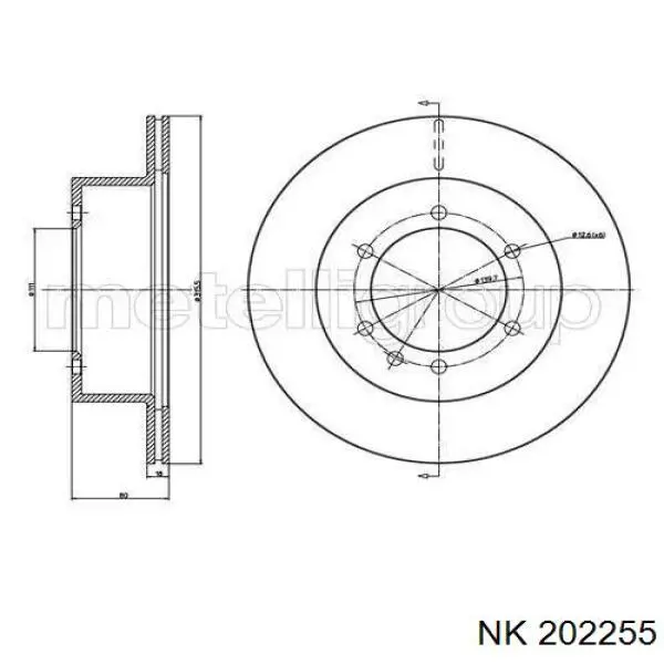 Frenos traseros NK 202255