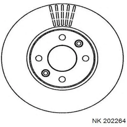 Freno de disco delantero Nissan Versa E12X