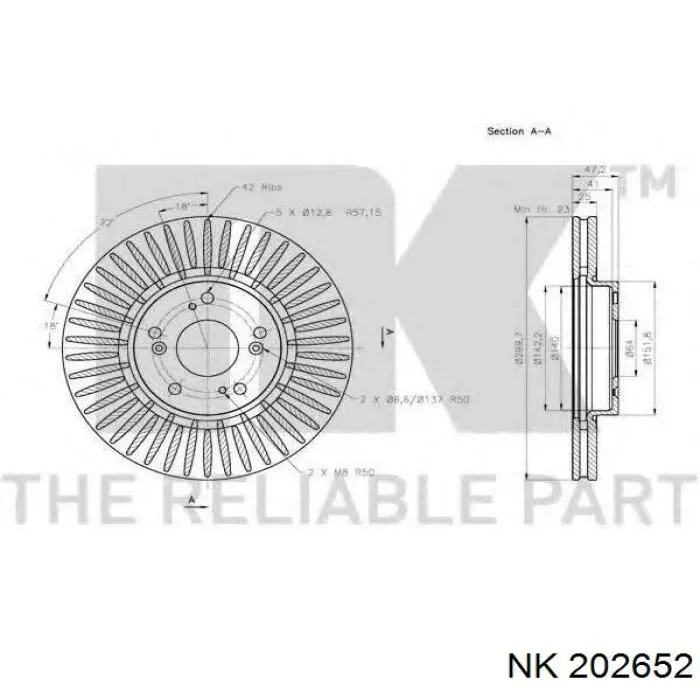 Frenos traseros NK 202652