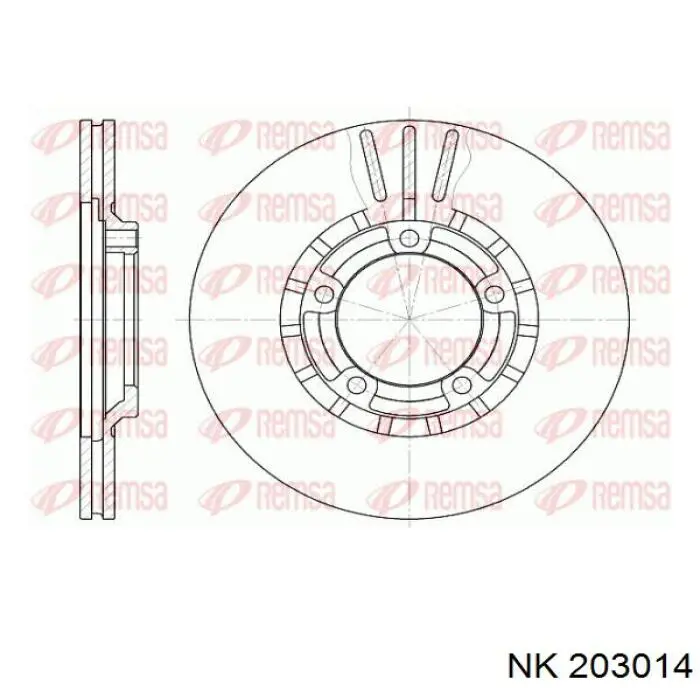 203014 NK freno de disco delantero