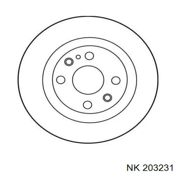 Disco de freno trasero Mazda 323 BG