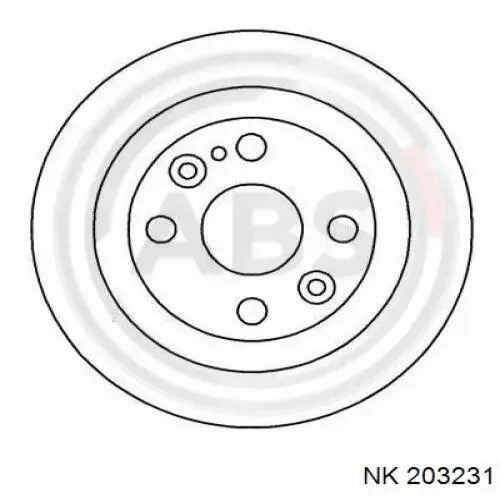 Disco de freno trasero Mazda 323 BG
