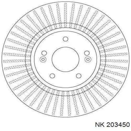 Disco de freno 203450 NK