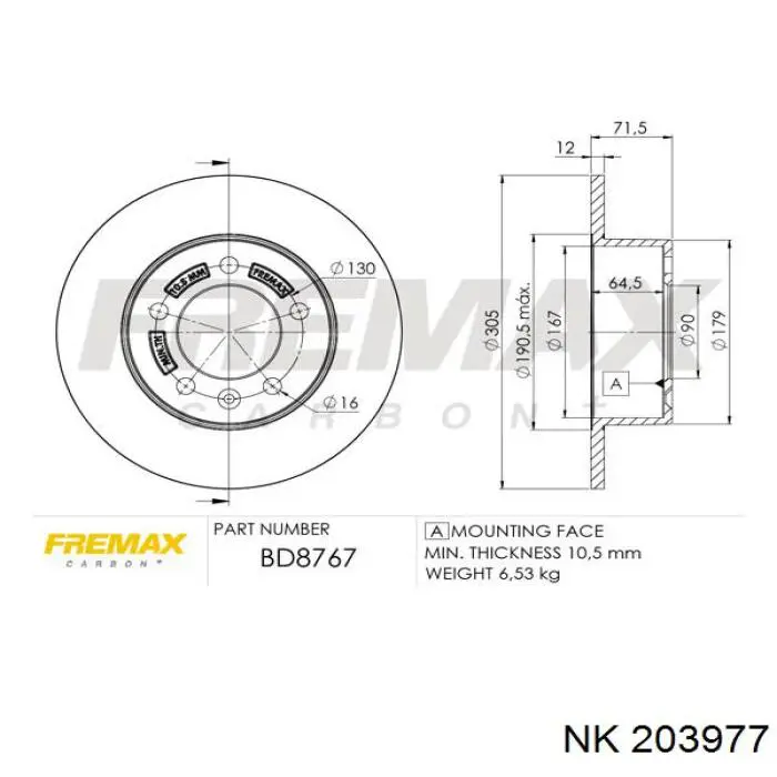 Frenos traseros NK 203977