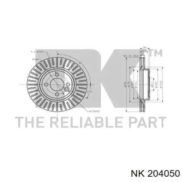 5551180000 Subaru disco de freno delantero