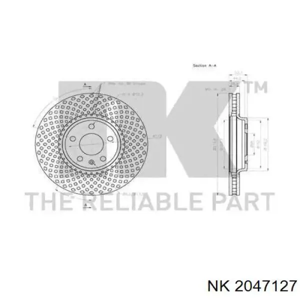 2047127 NK freno de disco delantero