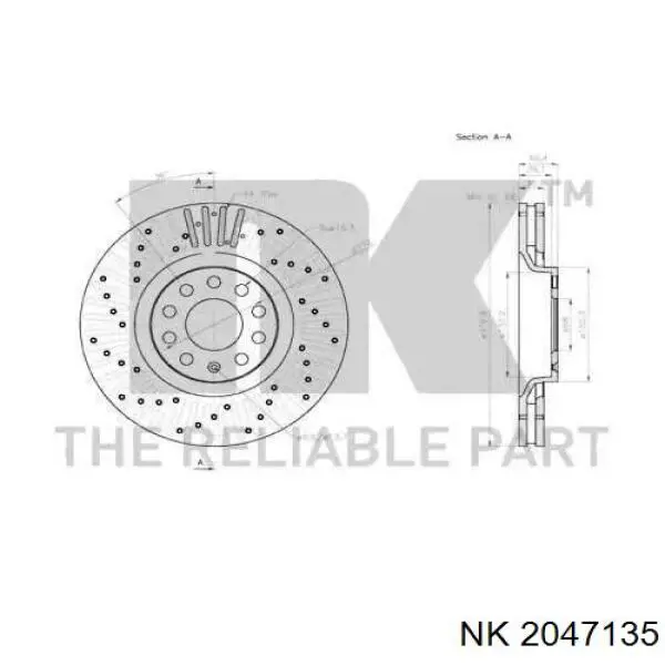 2047135 NK freno de disco delantero