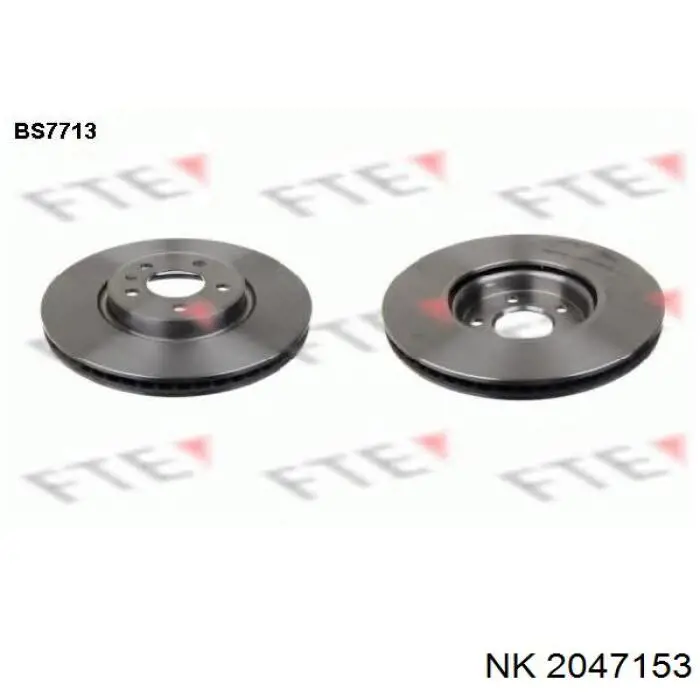 Freno de disco delantero 8R0615301 VAG