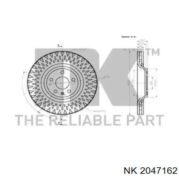 2047162 NK freno de disco delantero