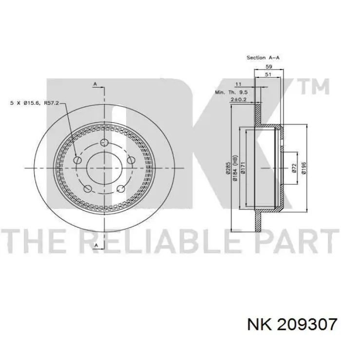 Comprar DP995C Japan Parts Disco de freno trasero