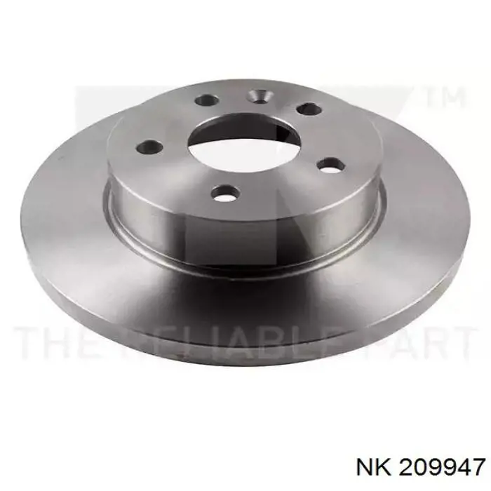 Disco de freno trasero Peugeot 206 2A/C