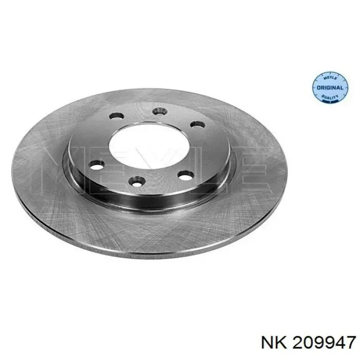 Disco de freno trasero Peugeot 206 2A/C