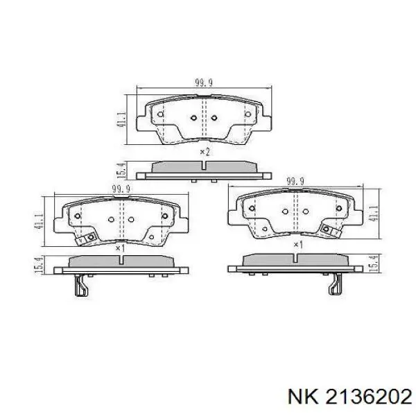 Comprar 2136202 NK Pinza de freno delantera derecha